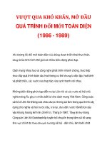 VƯỢT QUA KHÓ KHĂN, MỞ ĐẦU QUÁ TRÌNH ĐỔI MỚI TOÀN DIỆN (1986 - 1989)_1 ppsx