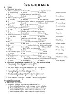 Ôn thi học kỳ II Khối 12 ppsx
