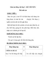 Giáo án tiếng việt lớp 2 - KỂ CHUYỆN: Hai anh em pdf