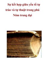 Sự kết hợp giữa yếu tố tự trào và tự thuật trong phú Nôm trung đại ._1 pptx
