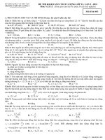 ĐỀ THI KHẢO SÁT CHẤT LƯỢNG MÔN VẬT LÝ TRƯỜNG THPT ĐÔ LƯƠNG 3 SỞ GIÁO & DỤC VÀ ĐÀO TẠO ppt