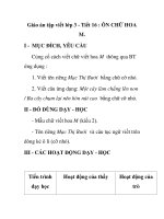 Giáo án tập viết lớp 3 - Tiết 16 : ÔN CHỮ HOA M pdf
