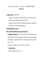 Giáo án toán lớp 5 - Tiết 117: LUYỆN TẬP CHUNG pptx