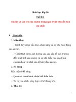 Sinh học lớp 10 Tiết 23: Enzim và vai trò của enzim trong quá trình chuyển hoá vật pps