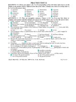 KIỂM TRA ANH VĂN 1 TIẾT - TEST 12 pdf