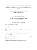 MẪU GIẤY ĐỀ NGHỊ CẤP GIẤY PHÉP NHẬP KHẨU TEM BƯU CHÍNH ppsx
