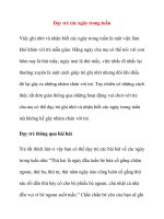 Dạy trẻ các ngày trong tuần ppt
