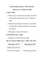 Giáo án tiếng việt lớp 2 - KỂ CHUYỆN Chim sơn ca và bông cúc trắng pdf