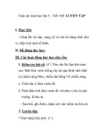 Giáo án toán học lớp 5 - Tiết 160: LUYỆN TẬP potx