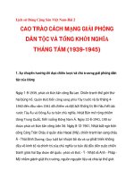CAO TRÀO CÁCH MẠNG GIẢI PHÓNG DÂN TỘC VÀ TỔNG KHỞI NGHĨA THÁNG TÁM (1939-1945)_1 ppt
