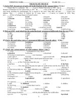 NỘI DUNG ĐỀ THI SỐ 01 pps