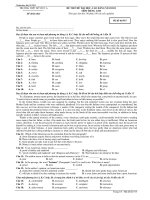 ĐỀ THI THỬ ĐẠI HỌC, CAO ĐẲNG NĂM 2011 MÔN TIẾNG ANH - Mã đề thi 915 doc