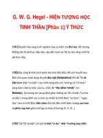 G. W. G. Hegel - HIỆN TƯỢNG HỌC TINH THẦN [Phần 1]:Ý THỨC_6 ppsx
