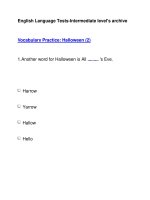 English Language Tests-Intermediate level''''s archiveVocabulary Practice: Halloween (2) pot