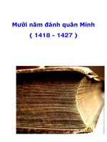 Mười năm đánh quân Minh ( 1418 - 1427 )_1 pps