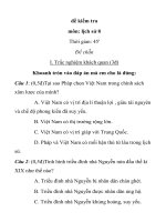 đề kiểm tra môn: lịch sử 8 đề I ppsx