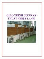 GIÁO TRÌNH CƠ SỞ KỸ THUẬT NHIỆT LẠNH ppsx