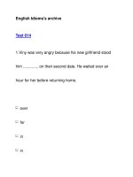 English Idioms''''s archiveTest 014 potx