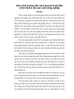 Giáo trình hướng dẫn cách đưa kỹ thuật điều chỉnh độ ẩm vào sản xuất nông nghiệp phần 1 pptx