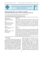 Thành phần hóa học và cấu hình của asarone trong dịch trích thân rễ cây thủy xương bồ (acorus sp )