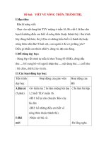 Giáo án Tập Làm Văn Lớp 3: Đề bài: VIẾT VỀ NÔNG THÔN, THÀNH THỊ. pps