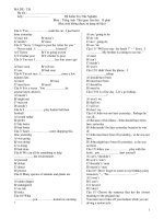 Đề Kiểm Tra Trắc Nghiệm Môn Tiếng Anh - Mã đề : 326 docx