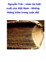 Nguyễn Trãi - nhân tài kiệt xuất của Việt Nam - Những thăng trầm trong cuộc đời_3 potx