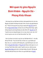 Mối quan hệ giữa Nguyễn Bỉnh Khiêm - Nguyễn Dữ Phùng Khắc Khoan_6 pptx