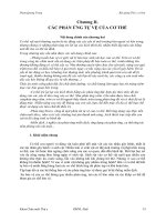 Bài giảng Thú y cơ bản : CÁC PHẢN ỨNG TỰ VỆ CỦA CƠ THỂ part 1 pot