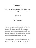 HIẾN PHÁP NƯỚC CỘNG HOÀ XÃ HỘI CHỦ NGHĨA VIỆT NAM NĂM 1992 - LỜI NÓI ĐẦU pot