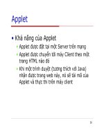 Lập trình Java cơ bản : Lập trình GUI (Applet) part 8 pps