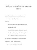 THUỐC TÁC DỤNG TRÊN HỆ PHÓ GIAO CẢM – PHẦN 2 pot