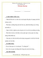 Giáo án chương trình mới: Lớp lá Một ngày nắng đẹp ppt