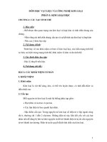 MÔN HỌC VẬT LIỆU VÀ CÔNG NGHỆ KIM LOẠI - PHẦN I: KIM LOẠI HỌC ppt