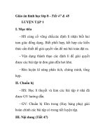 Giáo án hình học lớp 8 - Tiết 47 & 48 LUYỆN TẬP ppsx