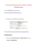 Chèn bộ soạn thảo công thức Toán Vào Joomla 1.5 và 1.6 bằng MathPublisher plugin potx