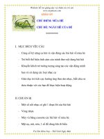 Giáo án chương trình đổi mới CHỦ ĐỀ: NGÀY HÈ CỦA BÉ pps