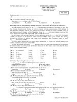 ĐỀ KIỂM TRA 1 TIẾT 2/HK2 MÔN TIẾNG ANH 12 - Mã đề 435 pptx