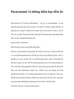 Paracetamol và những hiểm họa tiềm ẩn pot