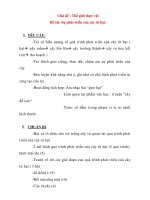 Giáo án chương trình đổi mới Chủ đề : Thế giới thực vật Đề tài: Sự phát triển của cây từ hạt. potx