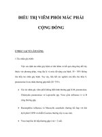 ĐIỀU TRỊ VIÊM PHỔI MẮC PHẢI CỘNG ĐỒNG pdf