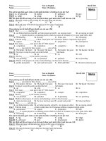 Test on English Time: 15 minutes Mã đề: 001 pdf