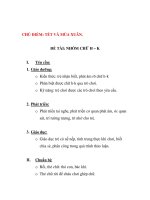 Giáo án chương trình đổi mới CHỦ ĐIỂM: TẾT VÀ MÙA XUÂN.ĐỀ TÀI: NHÓM CHỮ H – K pot