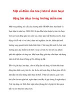 Một số điểm cần lưu ý khi tổ chức hoạt động âm nhạc trong trường mầm non pptx