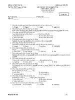 ĐỀ THI THỬ TỐT NGHIỆP PTTH. MƠN TIẾNG ANH 12 - Mã đề 312 pdf