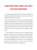 CUỘC KHAI THÁC THUỘC ĐỊA LẦN 2 CỦA THỰC DÂN PHÁP_2 docx