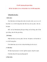 Giáo án chương trình đổi mới Chủ đề: phương tiện giao thông Đề tài: Xác định vị trí so với bản thân và so với đối tượng khác pptx