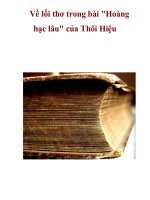 Về lối thơ trong bài 