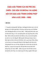 CUỘC ĐẤU TRANH CỦA HAI PHE CHỦ CHIẾN - CHỦ HÒA VÀ NHỮNG TÁC ĐỘNG ĐỐI VỚI CUỘC ĐẤU TRANH CHỐNG PHÁP XÂM LƯỢC (1858 – 1888)_1 pdf