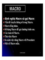 Cấu trúc máy tính và lập trình Assembly : MACRO part 1 pdf